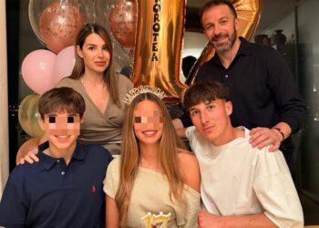Alessandro Del Piero festeggia i 17 anni della figlia Dorotea