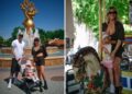 Diletta Leotta e Loris Karius a Gardaland con la figlia Aria