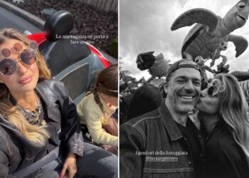 Luca Argentero e Cristina Marino a Disneyland Paris con i figli Luca Argentero e Cristina Marino a Disneyland Paris con i figli