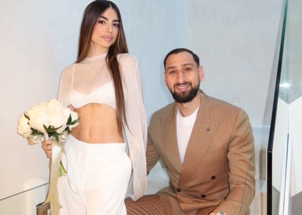Gigio Donnarumma è andato a nozze a sorpresa con Alessia Elefante: le immagini le posta sui social