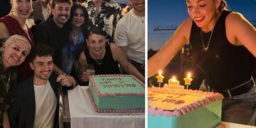 Emma Marrone festeggia il compleanno con vista mozzafiato a Milano: amici e torta ironica, foto Emma Marrone festeggia il compleanno con vista mozzafiato a Milano: amici e torta ironica, foto