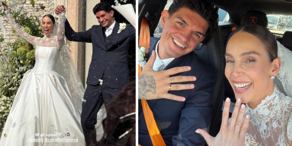 Paola Di Benedetto e Raoul Bellanova sposi: le nozze da fiaba tra emozioni, amici vip e promesse d'amore Paola Di Benedetto e Raoul Bellanova sposi: le nozze da fiaba tra emozioni, amici vip e promesse d'amore
