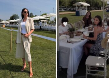 Belen e Cecilia Rodriguez insieme ai figli all'evento argentino Belen e Cecilia Rodriguez insieme ai figli all'evento argentino