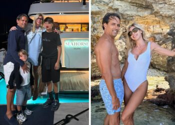 Simone Inzaghi e Gaia Lucariello in vacanza in Grecia con i figli